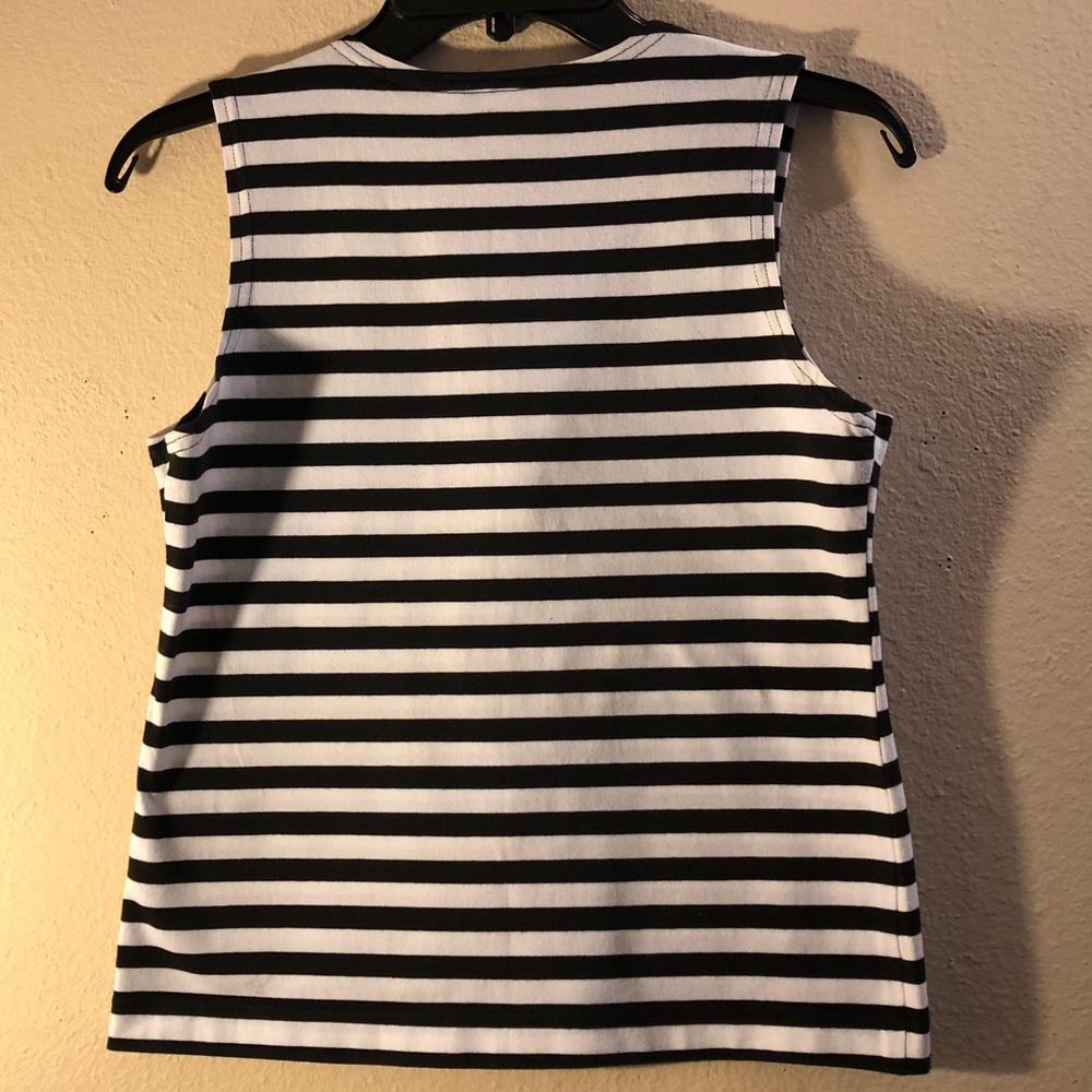 DONATED Nooshin Sleeveless Striped Tank Top - Picture 4 of 10